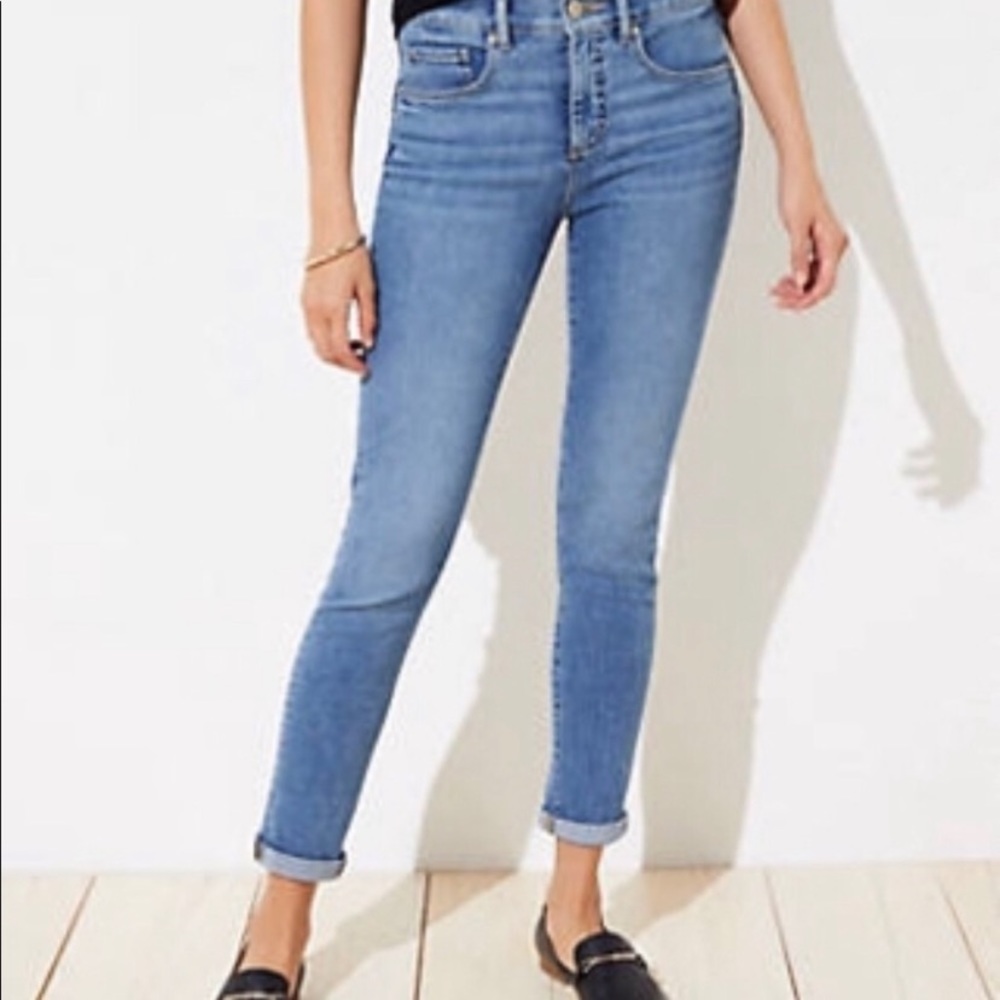 LOFT Women's Skinny Jeans - Light Blue